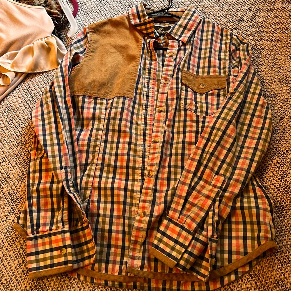 Womens King Ranch shooting button down shirt